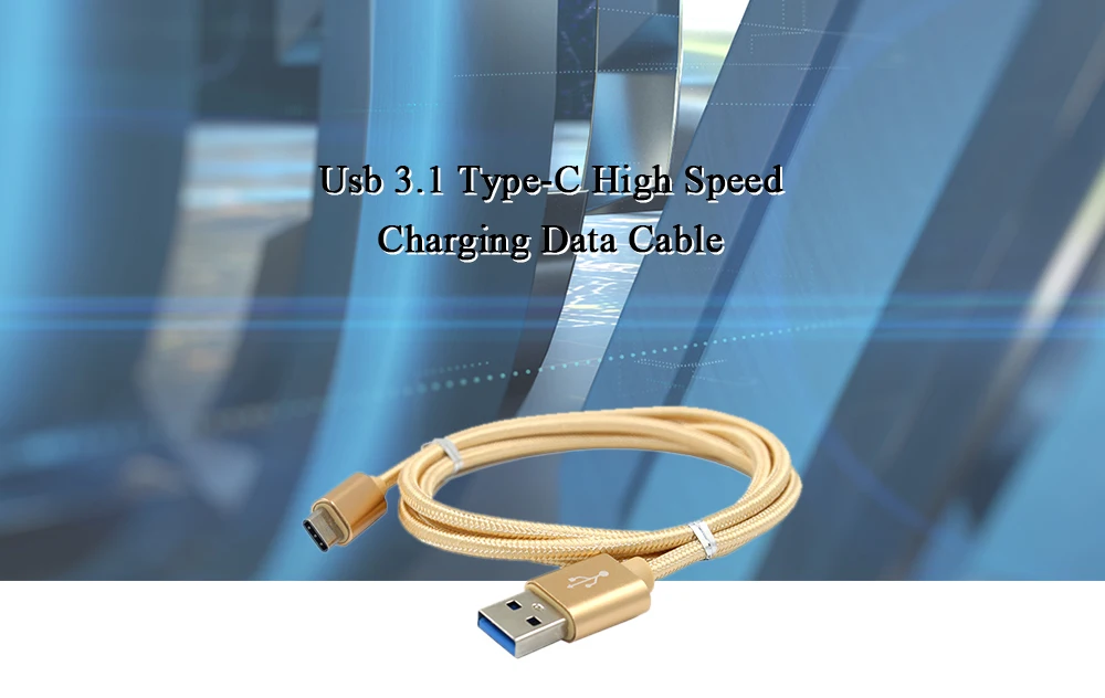 Высокоскоростной кабель для зарядки данных Usb 3,1 type-C