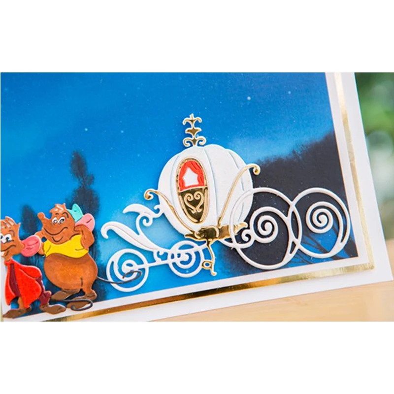 

Metal Cutting Dies Cartoon Art Pumpkin Car Cut Dies Scrapbooking Album Paper DIY Cards Crafts Embossing Die Cuts 2019 Hot Sell