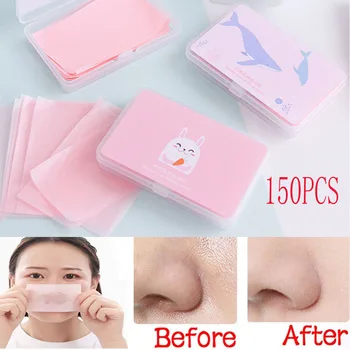 

150 Sheets/Box Cute Makeup Oil Control Oil-Absorbing Blotting Facial Face Clean Paper Oil Control Film Professional Beauty Tools
