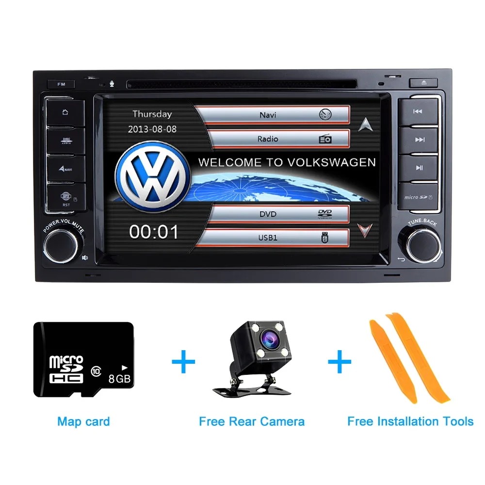 ZLTOOPAI Car Multimedia Player 2 Din Car DVD Player For VW/Volkswagen Touareg Auto Radio GPS Stereo