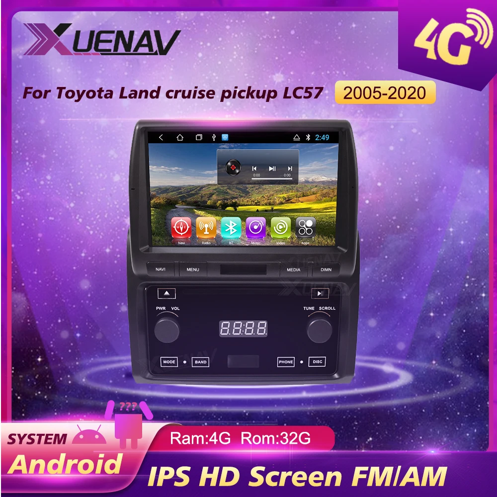 Car GPS Navigation System For Toyota Land cruise pickup LC57 2005-2020 Support Android App download and Google play store | Автомобили и