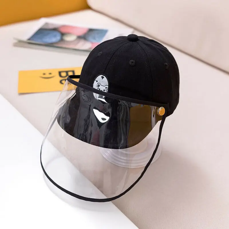 

Hat-Mounted Transparent Mask Protective Cap Face Mask Plastic Anti-fog Saliva