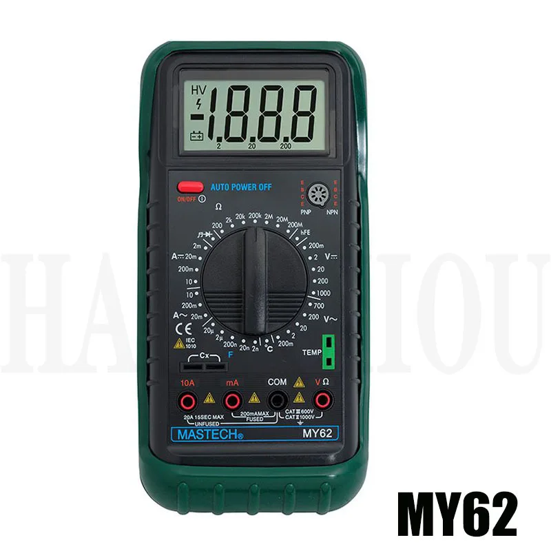 Ручной Цифровой Мультиметр MASTECH MY62 измеритель емкости и температуры