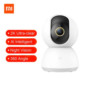

2020 New Xiaomi Mijia Smart IP Camera 2K 360 Angle Video CCTV WiFi Night Vision Wireless Webcam Security Cam View Baby Monitor