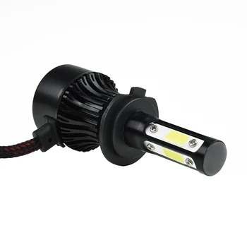 

H7 Headlights Aluminum Waterproof Replacement 4-sided Kit 2000W 300000LM