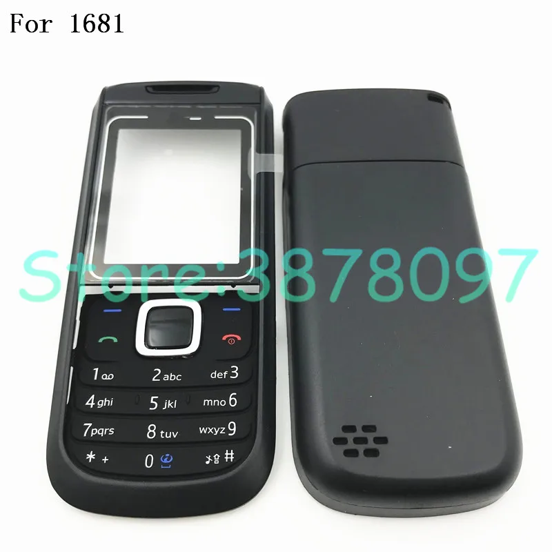 Original For Nokia 1681 Housing Cover Door Frame + Battery Back Cover+Keypad+Logo Replacement Parts | Мобильные телефоны и