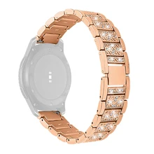 Женский бриллиантовый ремешок для samsung Galaxy Watch Acive 46 мм/42 мм gear S3/S2 frontier/Classic huawei gt watch band 20 мм 22 мм браслет