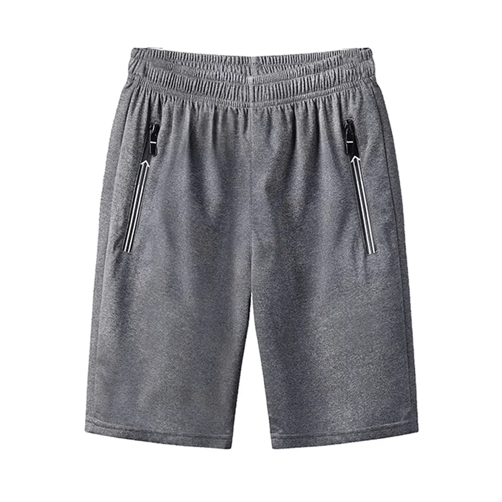 

JAYCOSIN Men's pants Sports Short Pants Fast-drying Beach Pocket Trousers man polyester gym Plus Size trousers summer casual