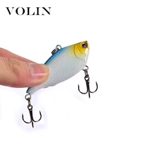 Volin NEW 15 Pcs Soft Fishing Lure Set Hard VIB Fishing Bait with 2 Fishing Hook Soft Wobbler Bait Set Soft Frog and Spoon Lure