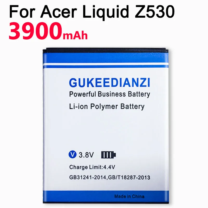 GUKEEDIANZI 3900 мА/ч, Батарея для acer жидкости Z530 LTE T02 Z530S BAT-E10(1ICP4/58/71) ICP9375870L1