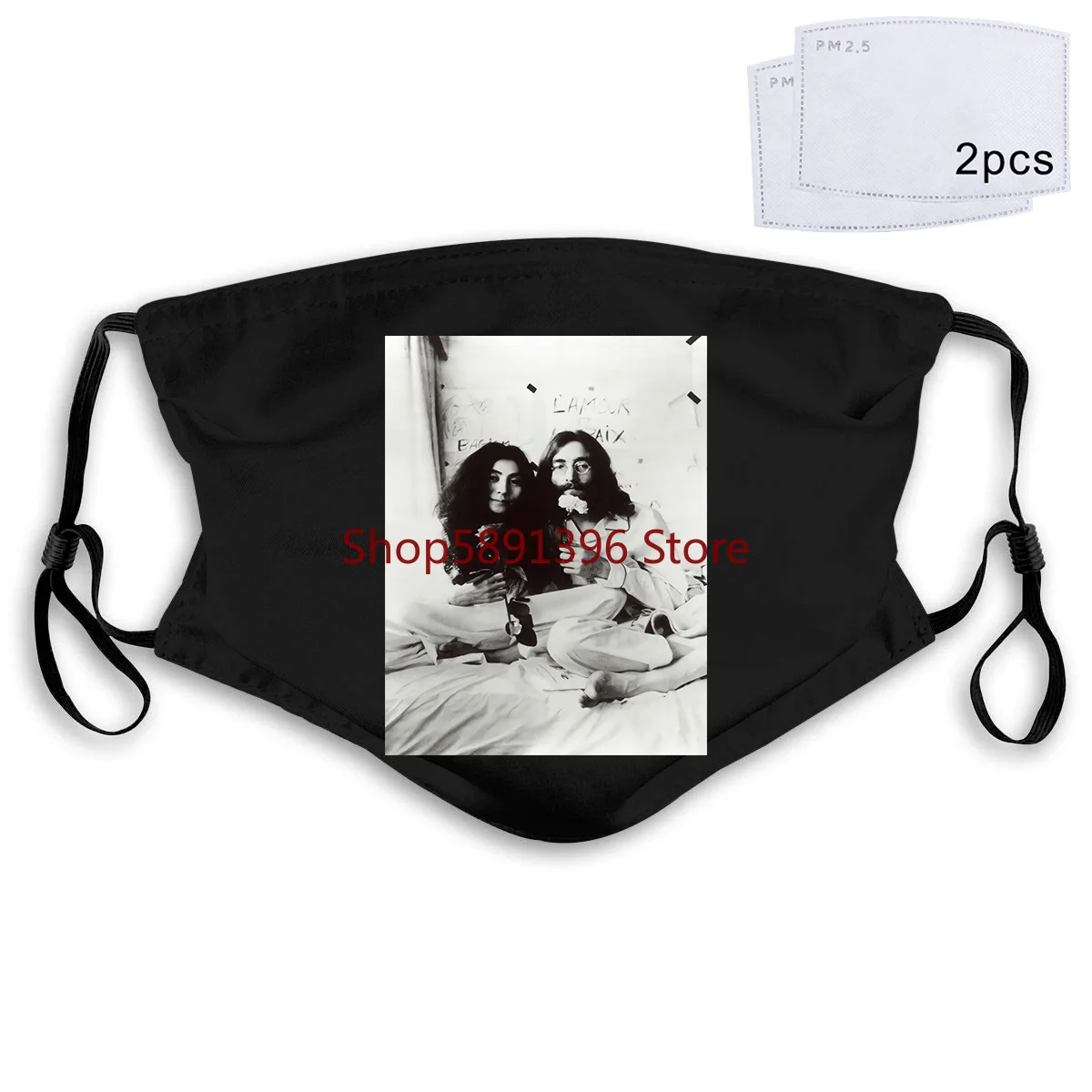 Маска Джон хистпер Lennon и Yoko Ono маска фото плакат тройник маленький средний