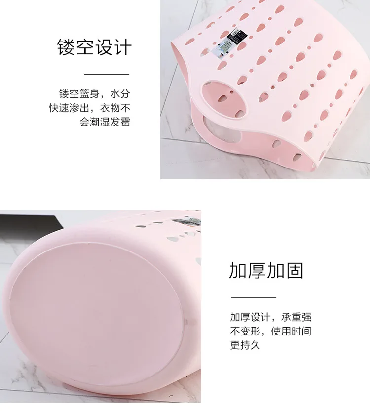 Large Size Laundry Basket Soft Plastic Unbreakable Household Laundry Basket Toy Storage Bucket Storage Basket Children Bath Buck
