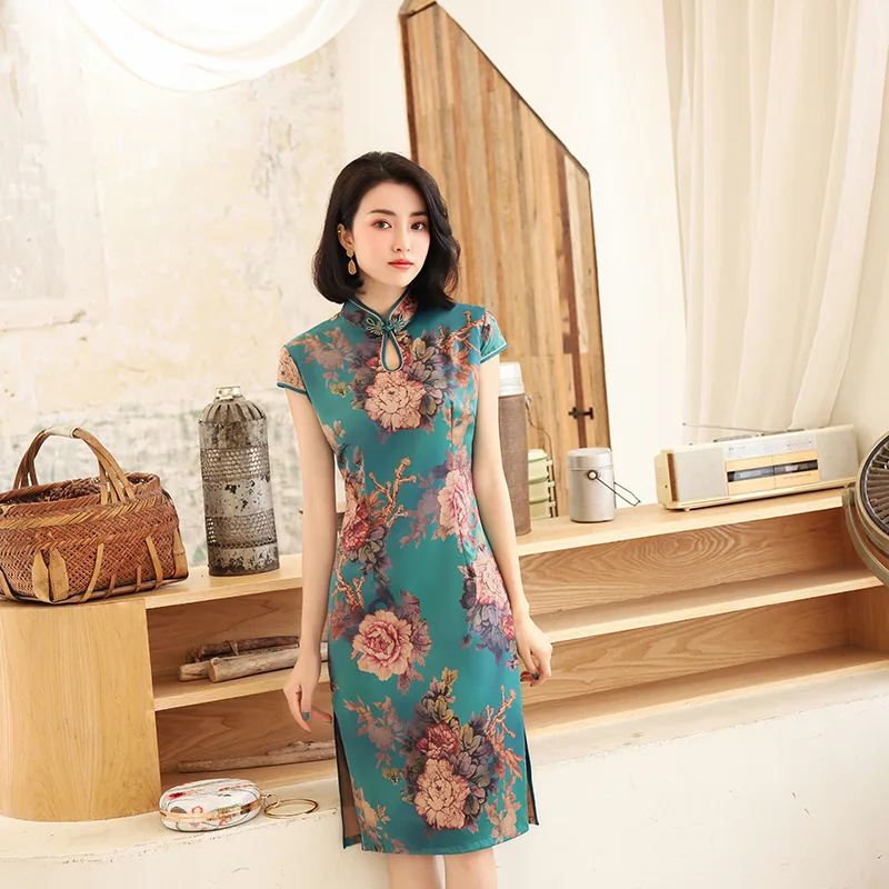 Элегантное тонкое платье ручной работы с пуговицами Qipao, сексуальное длинное платье невеста, свадебное платье Vestidos Cheongsam Размер M-4XL