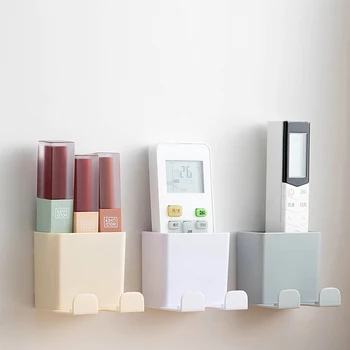 

1pc phone wall-mounted storage box mobile phone hanging multifunctional storage rack wall-mounted mobile phone remote control