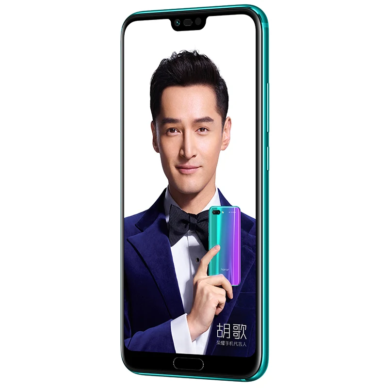 Honor 10 AI, смартфон, стеклянный корпус, 5,84 '', Kirin 970, четыре ядра, 2,36 ГГц, полный экран, 3 камеры, МП, распознавание лица, NFC