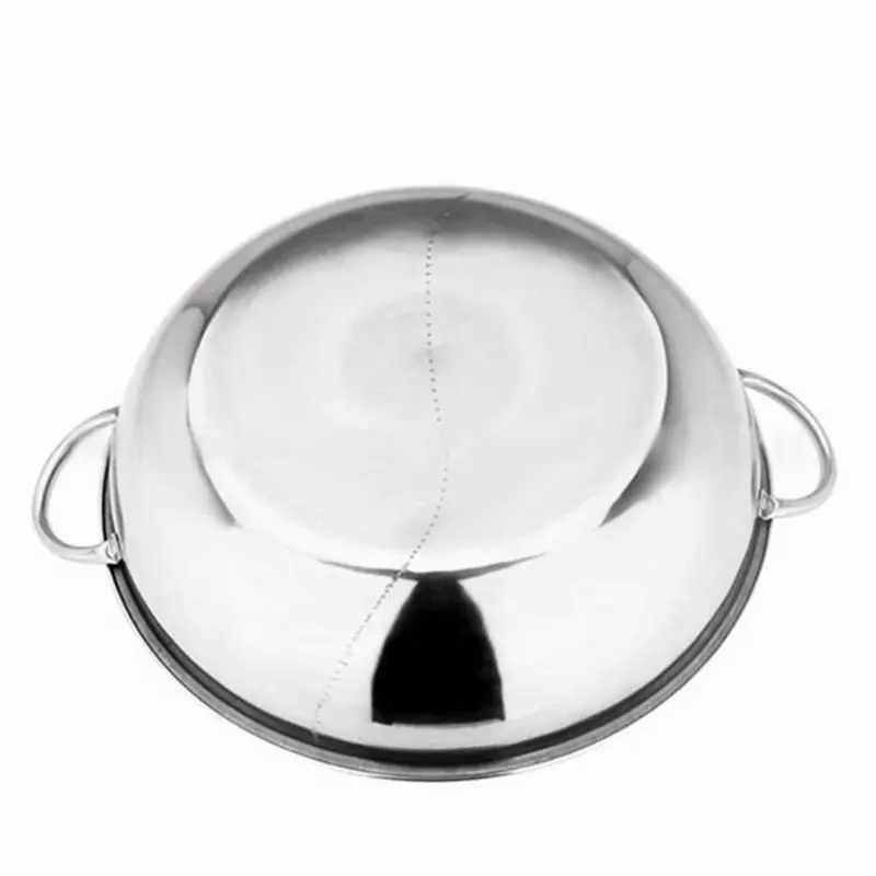 ABUI-Stainless Steel Hot Pot Kitchen Soup Stock Pot Cookware For Induction Cookers Cooking Pot Mandarin Duck Pot