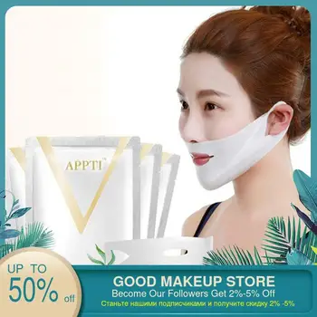 

5/10 PCS Hot V Face Lifting Wrapped Masks V-Shaped Slimming Thin Face Mask V Bandage Mask Double V Lift Peel-off Chin