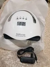 220W SUN X7 Max secador de uñas pantalla LCD 57 LED secador de uñas lámpara UV LED para curado Gel polaco Auto sensor lámpara para uñas