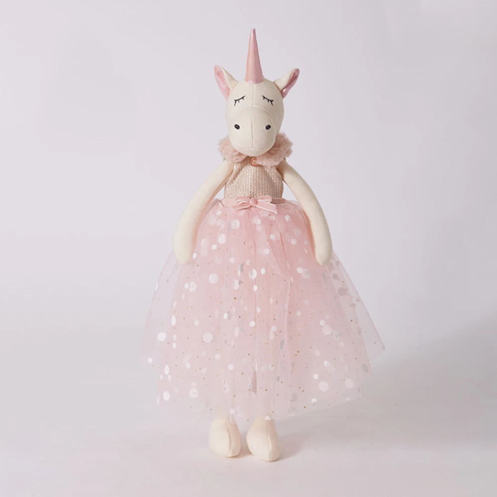 Pink Unicorn 38 см новый милый розовый единорог Детская плюшевая мягкая игрушка для