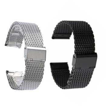 

New Men Milanese Watch Band Link Bracelet Wrist Strap 20 22mm Mesh Stainless Steel Female 20mm 22mm Universal Milanese Watchband