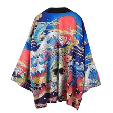 Новое японское кимоно кардиган для мужчин Haori Yukata мужской костюм самурая одежда кимоно куртка для мужчин s кимоно рубашка Yukata Haori Samurai