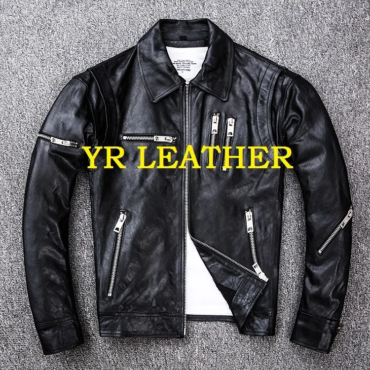 Gratis Verzending. pakistan Looien Schapenvacht. motor Biker Stijl Leren Jas, Mode Slanke Lederen Jas, Plus Size Jas Gratis Verzending. pakistan Looien Schapenvacht. motor Biker Stijl Leren Jas, Mode Slanke Lederen Jas, Plus Size Jas