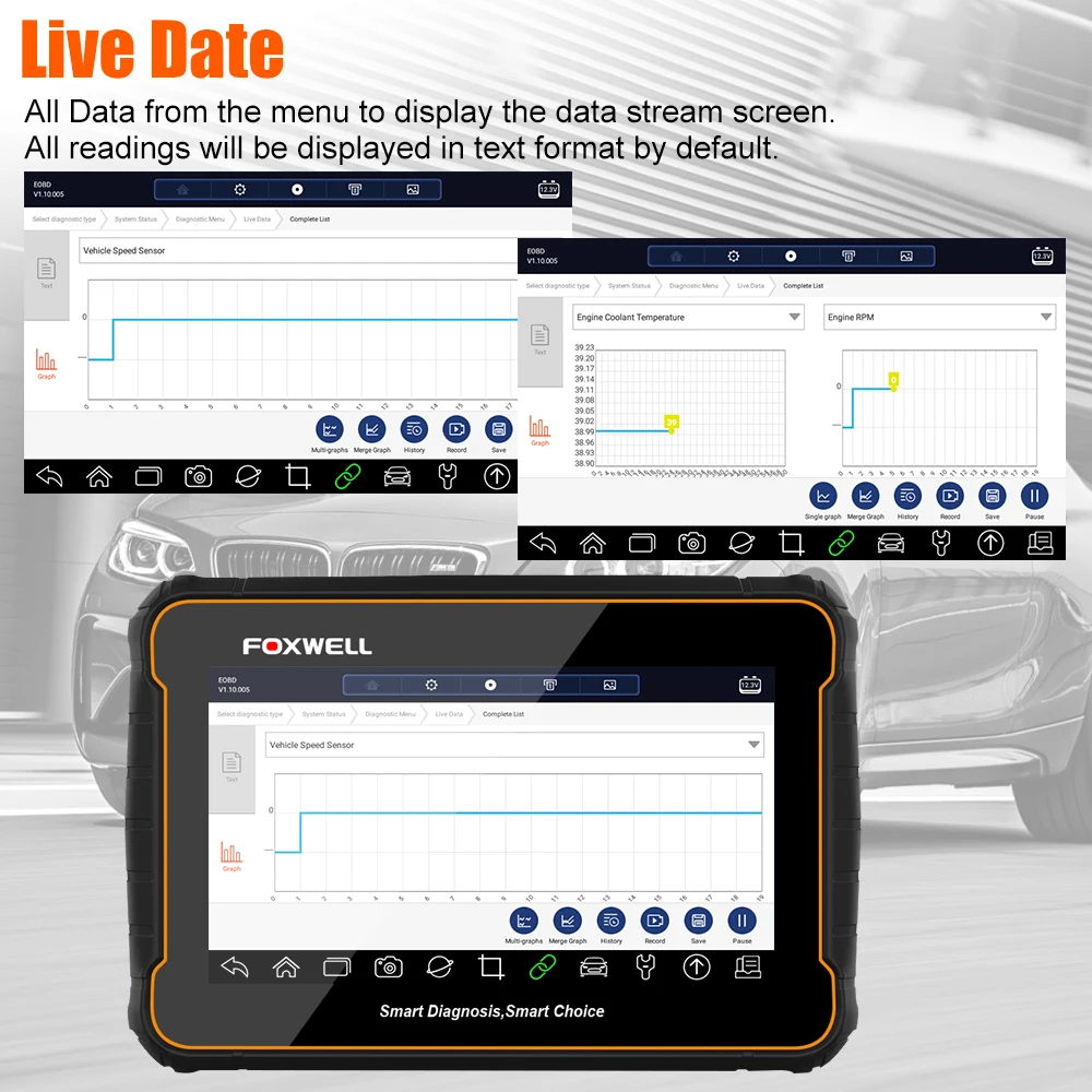 Foxwell GT60 полная система OBD2 сканер SAS EPB DPF TPS TPMS сброс масла ODB2 OBD 2 считыватель кодов автомобильный диагностический инструмент OBD2 сканирующий инструмент