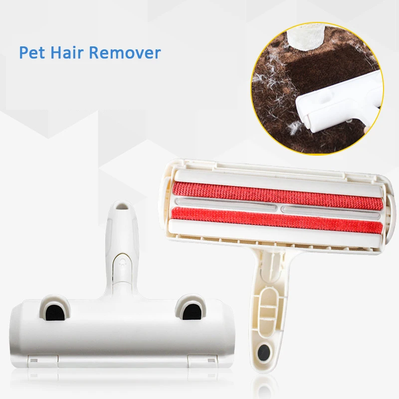 

Reusable Pet Hair Remover Roller Two-way Roller Lint Sticking Removing Dog Cat Hair Furniture Carpets Clothing Automatic Clean