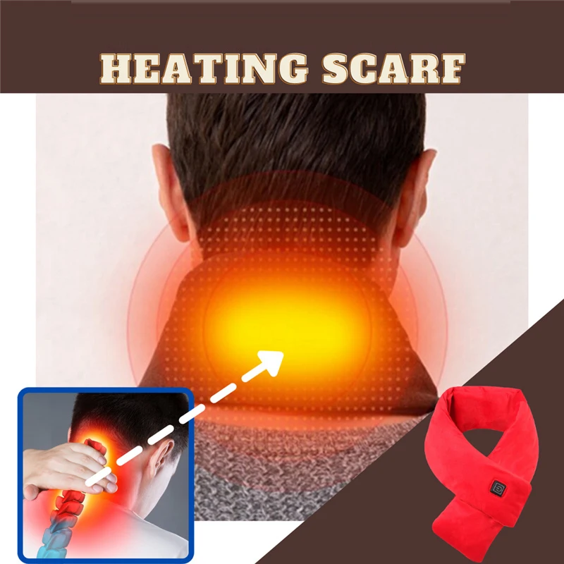 Heating Scarf The Best Gift For Your Parents Neck Warmer with 3 Modes Washable B99