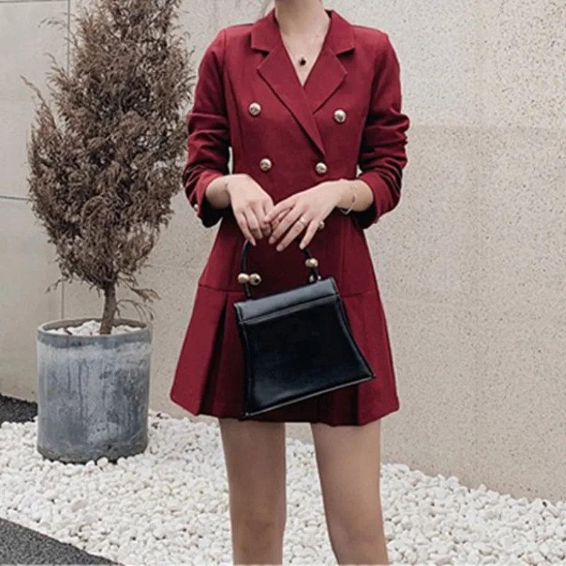 New Women's Trench Coat Spring Autumn Slim Double Breasted Windbreaker Outerwear Female Casual Trench Coat