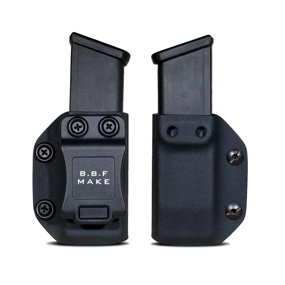 Black Kydex Single Magazine Carrier for Glock 9mm .40 .357 