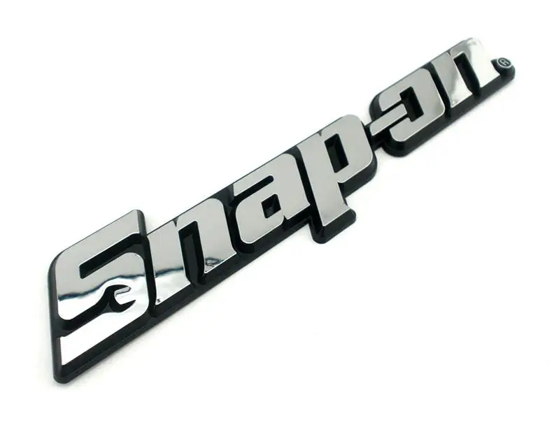 Snap-On Tools 3D Chrome Badge Tool Box Roll Cab Logo Decal Name Snap On Sticker