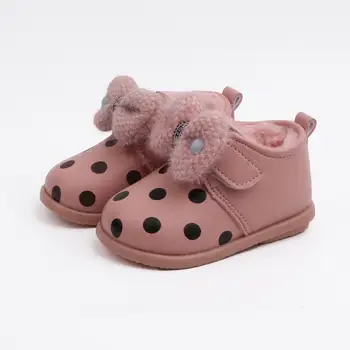

Children Kids Baby Girls Casual Ankle Sport Short Bootie Waterproof Shoes Toddler Bowknot Warm Lovely Thicken Shoes