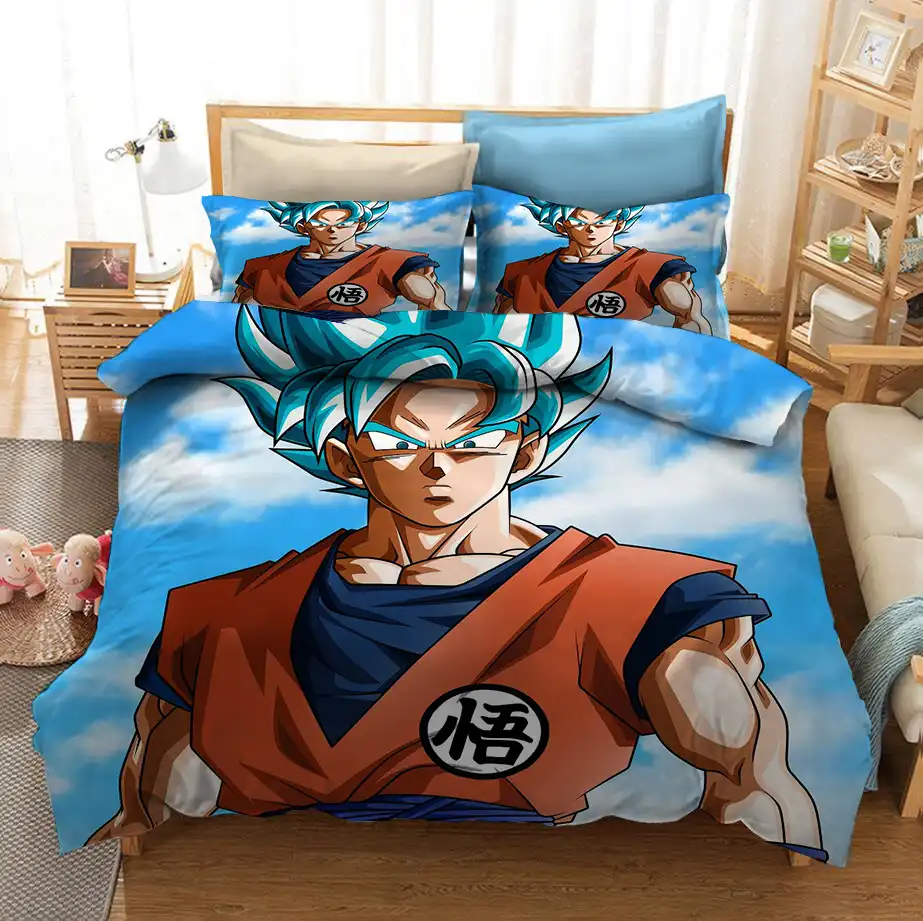 日本アニメドラゴンボール3dプリント寝具セット布団カバー枕カバー布団寝具セット寝具ベッドリネン02 寝具セット Aliexpress