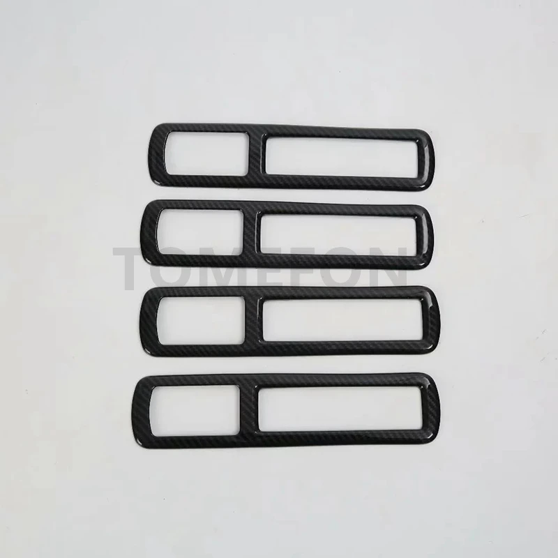 TOMEFON для Toyota Alphard Vellfire Крыша заднего кондиционера AC Vent Outlet Стикеры для обклейки автомобиля аксессуары ABS - Название цвета: CARBON