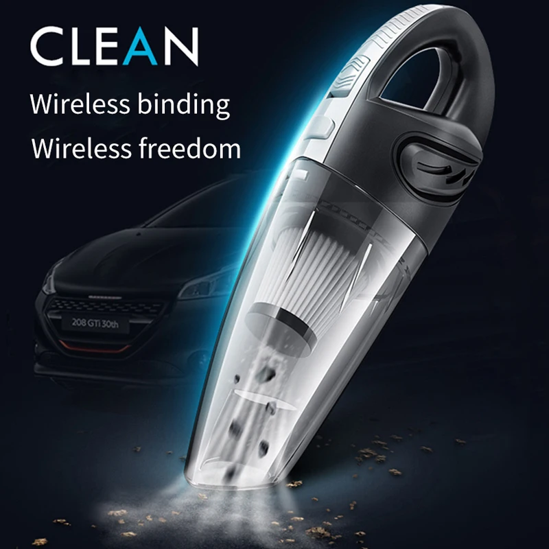 US $24.99 Car Vacuum Cleaner Portable Wireless Handheld Auto Rechargeable Vacuum Cleaner Robot For Car Interior Home PC Pet Hair Cleaning