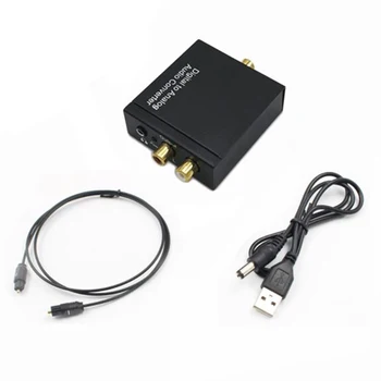 

Digital Optical Coaxial To Analog 2RCA L/R Audio Converters DC 5V 1A Audio Converter Adapter With 3.5mm Audio Jack​ USB Cable