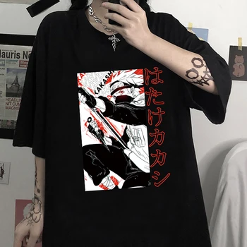 

Men's Tshirt Naruto Short Sleeve Streetswear Fashion T-shirt Harakuju Tee Tops