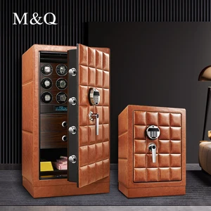 MELANCY New Design Watch Winder Safe Box Digital Eletronic Code Safe Body Packing Leather Safes