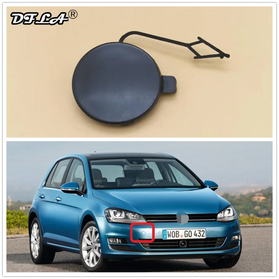 For VW Golf 7 MK7 2013 2014 2015 Front Bumper Grile Tow Eye Cap Trailer Cover Cap