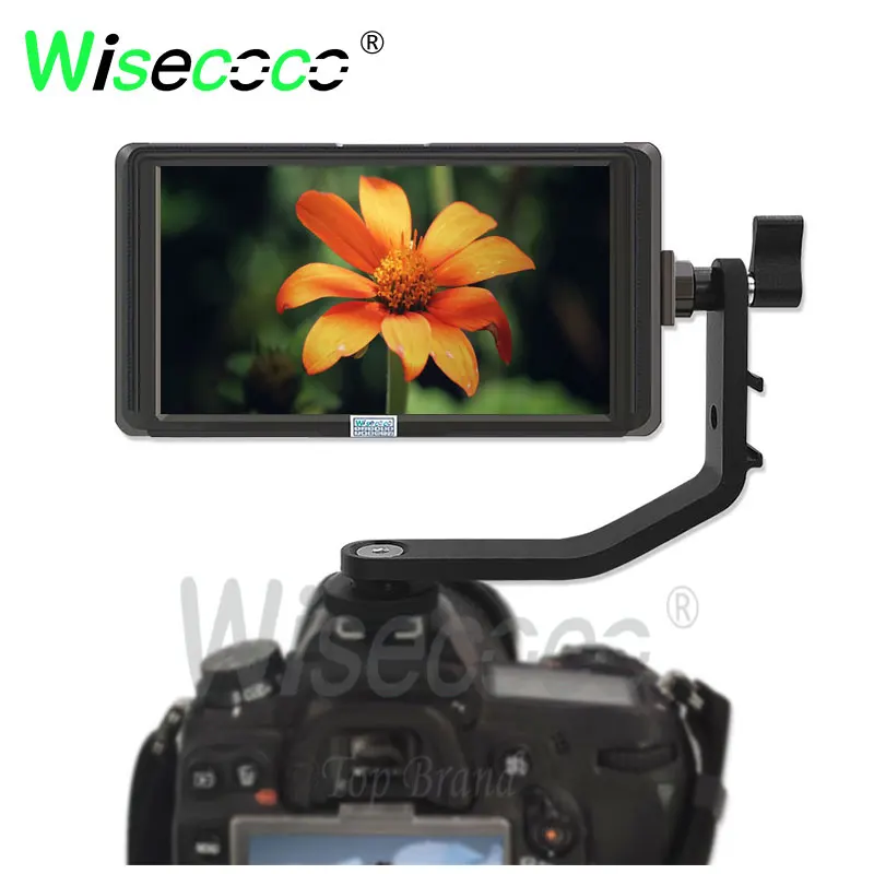 

5.0 inch camera monitor FHD 1080*1020 IPS high definition 360 degree rotation HDMI input output real-time image portable hood