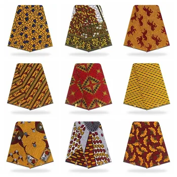 

Veritable Wax Pagne Guaranteed Real Tissus Wax 6yard/lot 2020 New High Quality African Fabric Print ASO EBI Cotton Veritable Wax