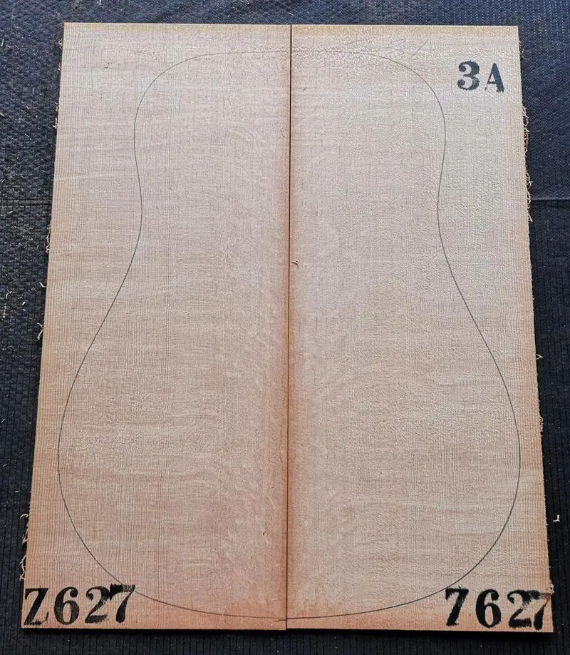 41 дюймов 3а коготь узор Sitka ель гитара из твердой древесины панель гитара изготовление Материал для гитары материал обслуживания 540*220*4,5 мм - Цвет: CLGZ627