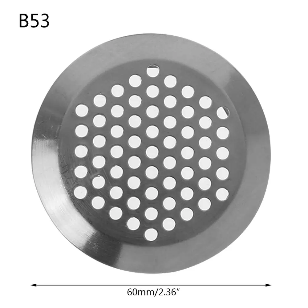 Нержавеющая сталь, устанавливаемое на вентиляционное отверстие в салоне автомобиля отверстие вентиляционная решетка круглые вентиляционные отверстия сетки - Цвет: B53