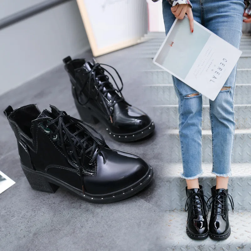 

Short Boots Women's Autumn And Winter 2019 New Style Martin Boots Women's British-Style Students Korean-style Versatile CHIC Sho
