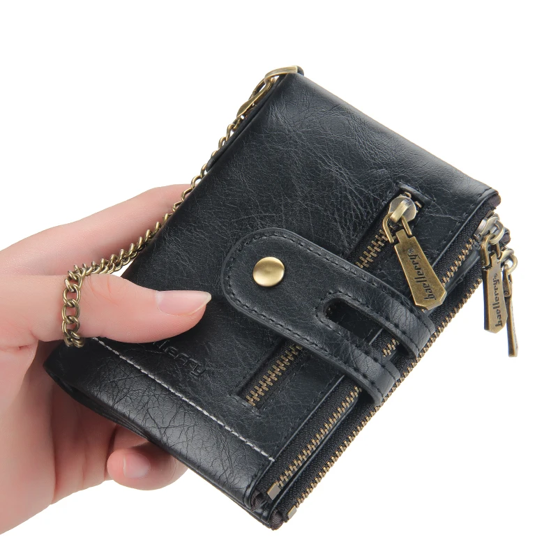 2024 New Wallet Leather Wallet Short Wallet Hot Sale Retro Multi-card Short Wallet Multifunctional PU Waterproof Wallet