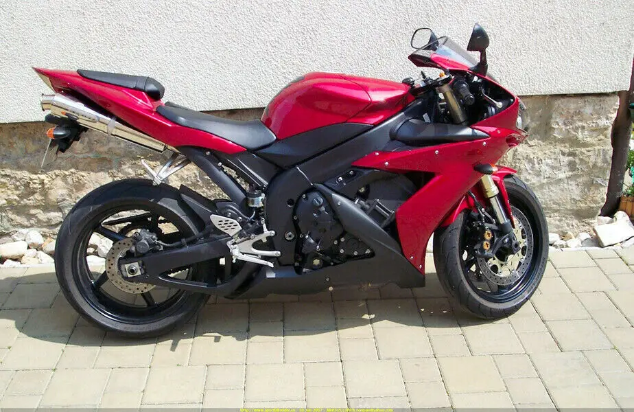 

YZFR6 Black w/ Candy Red Complete Fairing Injection for 2003-2005 Yamaha Yzf R6 R600 2004