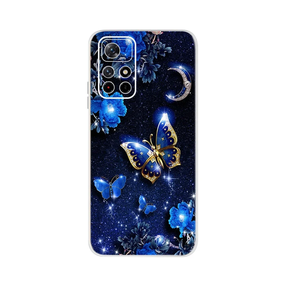 For Xiaomi Poco X4 Pro 5G NFC Case Cute Cat Butterfly Soft Silicone Shell For Xiaomi PocoX4 NFC Poco M4 Pro 5G Case Fundas Coque best waterproof phone pouch Cases & Covers