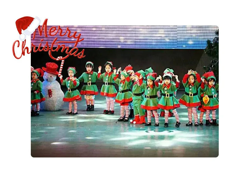 Коллекция года, зеленый Рождественский костюм для девочки эльфа, праздничный сексуальный комплект нижнего белья, платье для мальчиков и девочек детские носки со шляпой эротическое белье, сексуальное нижнее белье