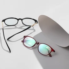 Новое поступление, деловые очки для чтения, синий светильник, унисекс, металлическая оправа, дальнозоркость, Пресбиопия, очки по рецепту+ 1,00~+ 4,0